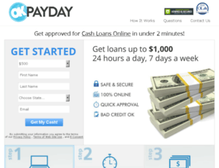 okpayday.dailyfinancegroup.com screenshot