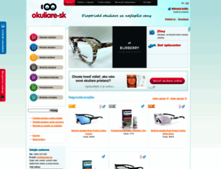 okuliare.sk screenshot