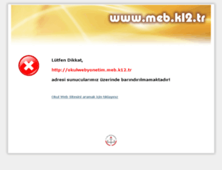 okulwebyonetim.meb.gov.tr screenshot