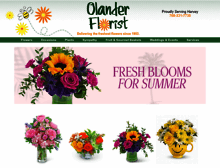 olanderflorist.com screenshot