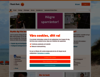 olandsbank.se screenshot