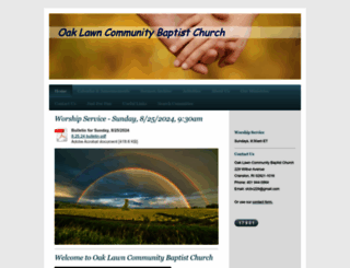 olcbaptistchurch.com screenshot