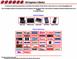 old-organizers.com screenshot