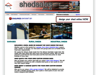 old.shedsales.com.au screenshot