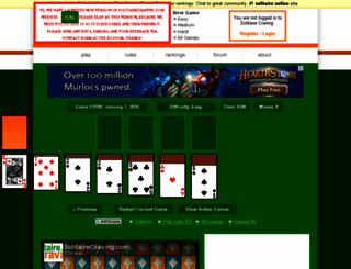 old.solitairecraving.com screenshot