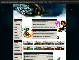 old.wakfu-world.com screenshot