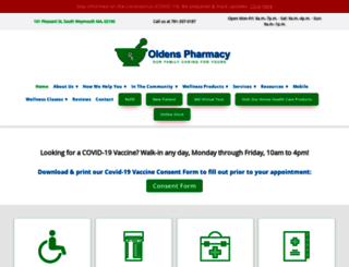 oldens-pharmacy.com screenshot