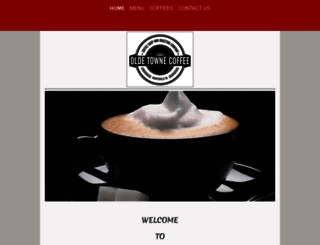 oldetownecoffee.net screenshot
