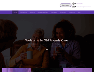 oldfriendscare.co.uk screenshot