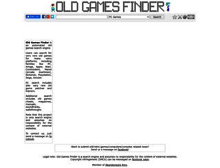 oldgamesfinder.com screenshot