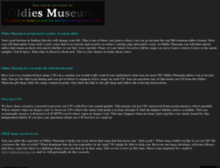 oldiesmuseum.com screenshot