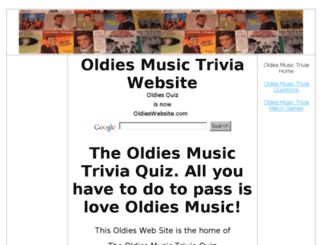 oldieswebsite.com screenshot