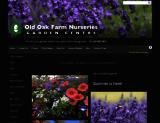 oldoakfarm-nurseries.co.uk screenshot