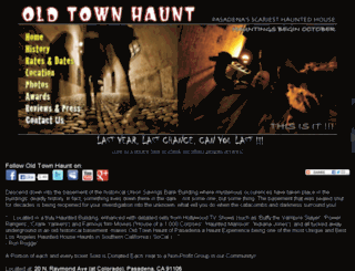oldtownhaunt.com screenshot