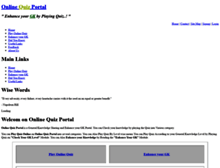 oldwebsite.onlinequizportal.com screenshot