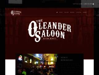 oleandersaloon.com screenshot