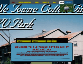 oletowncottonginrvpark.com screenshot