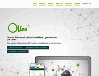 olico.co.za screenshot