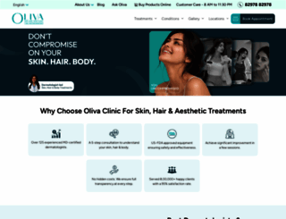 olivaclinic.com screenshot