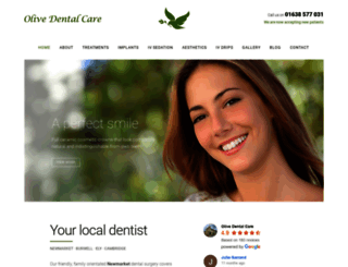 olivedentalcare.co.uk screenshot