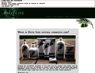olivelinecosmetics.com screenshot