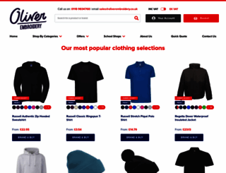 oliverembroidery.co.uk screenshot