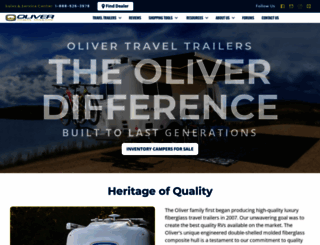 olivertraveltrailers.com screenshot