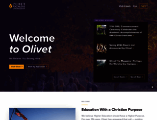 olivet.edu screenshot