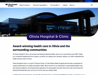 oliviahospital.com screenshot