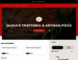 oliviastrattoriaartisanpizza.com screenshot