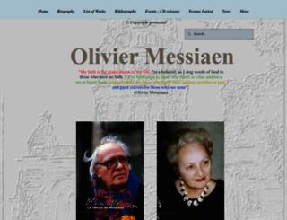 oliviermessiaen.co.uk screenshot