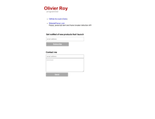 olivierroy.info screenshot