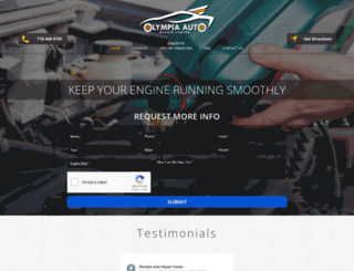 olympiaautorepaircenter.com screenshot