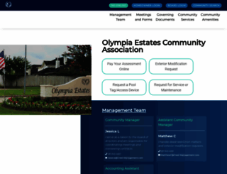 olympiaestates.org screenshot