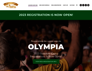 olympiasportscamp.com screenshot