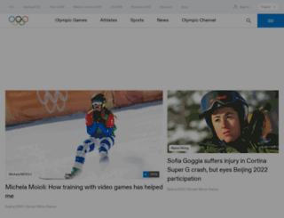 olympic.org screenshot