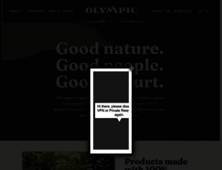 olympicdairy.com screenshot