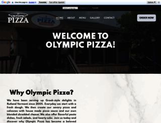 olympicpizzavt.com screenshot
