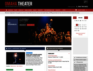 omaha-theater.com screenshot