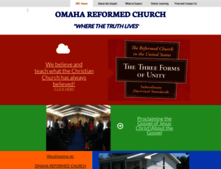 omahareformed.org screenshot