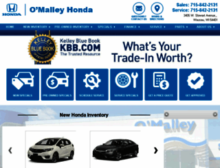 omalleyhonda.com screenshot