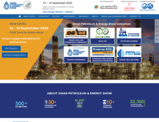 omanpetroleumandenergyshow.com screenshot