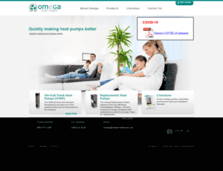 omega-heatpump.com screenshot
