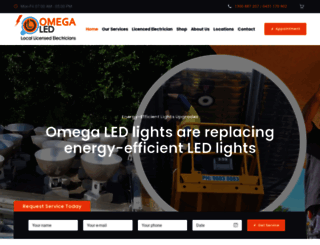omegaledlights.com.au screenshot