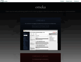 omeka.org screenshot