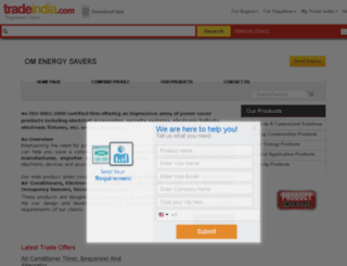 omenergysavers.tradeindia.com screenshot
