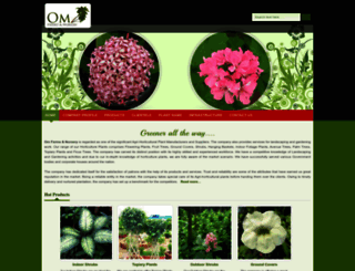 omfarmsandnursery.com screenshot