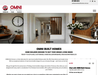 omnibuilthomes.com.au screenshot