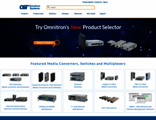 omnitron-systems.com screenshot
