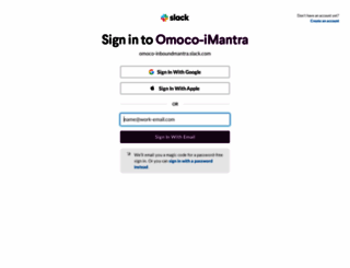 omoco-inboundmantra.slack.com screenshot